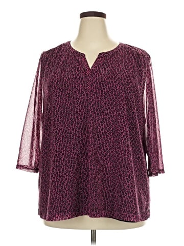 Croft & Barrow 3/4 Sleeve Blouse (view 1)