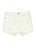 Express Jeans Ivory Denim Shorts Size 6 - photo 1