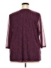 Croft & Barrow 100% Polyester Burgundy 3/4 Sleeve Blouse Size 3X - photo 2
