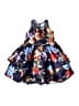 Rare Editions 100% Polyester Floral Blue Dress Size 5 - photo 1