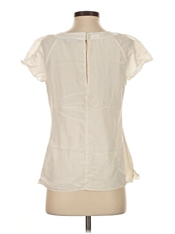 White House Black Market Short Sleeve Silk Top (view 2)
