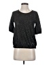 J.Crew Collection 100% Merino Wool Silver 3/4 Sleeve Top Size XS - photo 1