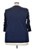 Roaman's 100% Cotton Blue 3/4 Sleeve Top Size 26 (2X) - photo 2
