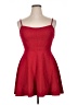 City Triangles Solid Red Cocktail Dress Size 16 - photo 1