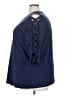 Roaman's 100% Cotton Blue 3/4 Sleeve Top Size 26 (2X) - photo 5