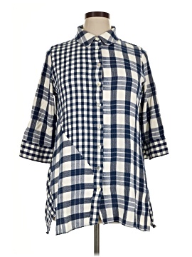 Soft Surroundings 3/4 Sleeve Button Down Shirt