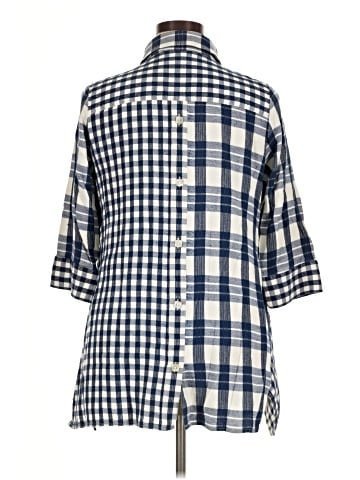 Soft Surroundings 3/4 Sleeve Button-Down Shirt (view 2)