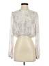Intermix Silver Long Sleeve Blouse Size P (petite) - photo 1