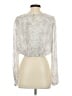 Intermix Silver Long Sleeve Blouse Size P (petite) - photo 2