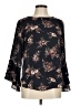 Veronica M. Black Long Sleeve Blouse Size M - photo 1