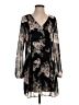 BCBGeneration 100% Polyester Floral Black Casual Dress Size XS - photo 1