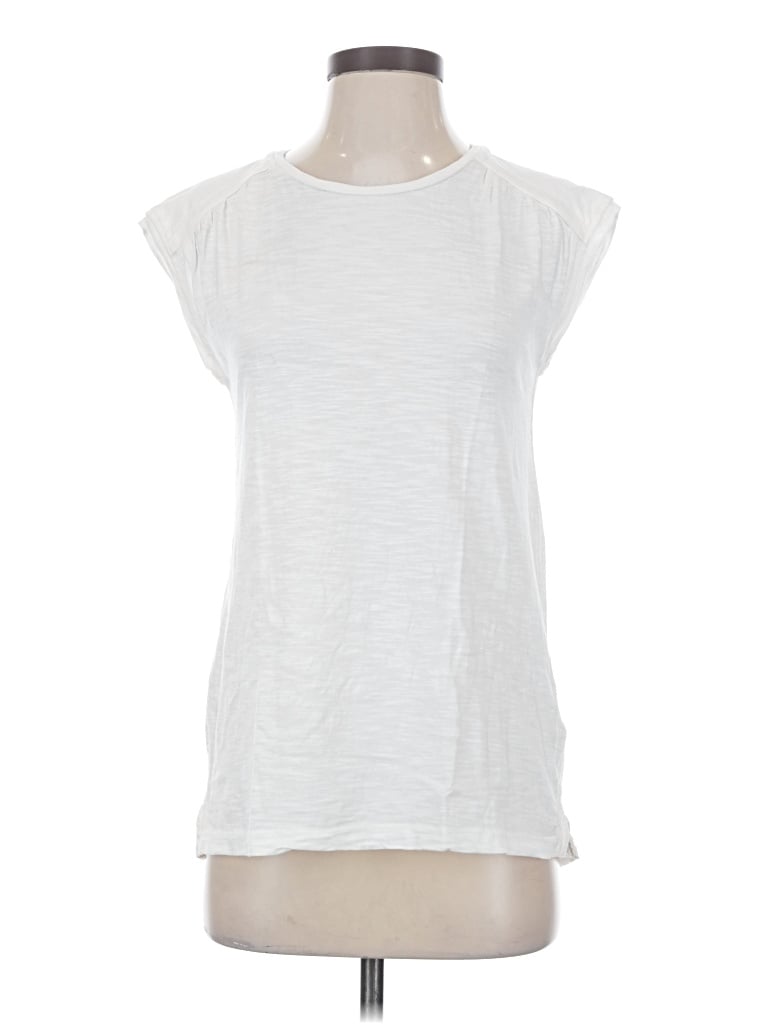 Pre-owned Fat Face Short Sleeve Top White Crew Neck Tops