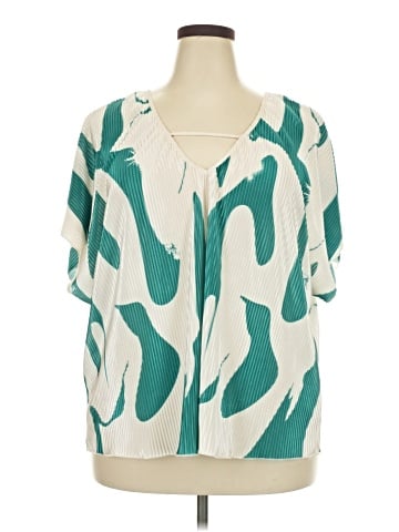 Shein Curve Short Sleeve Blouse (view 1)