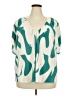 Shein Curve Green Short Sleeve Blouse Size 3X - photo 1