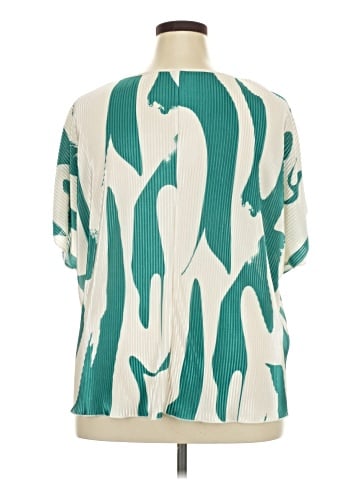 Shein Curve Short Sleeve Blouse (view 2)