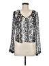 Joe Boxer 100% Polyester Silver Long Sleeve Blouse Size M - photo 1