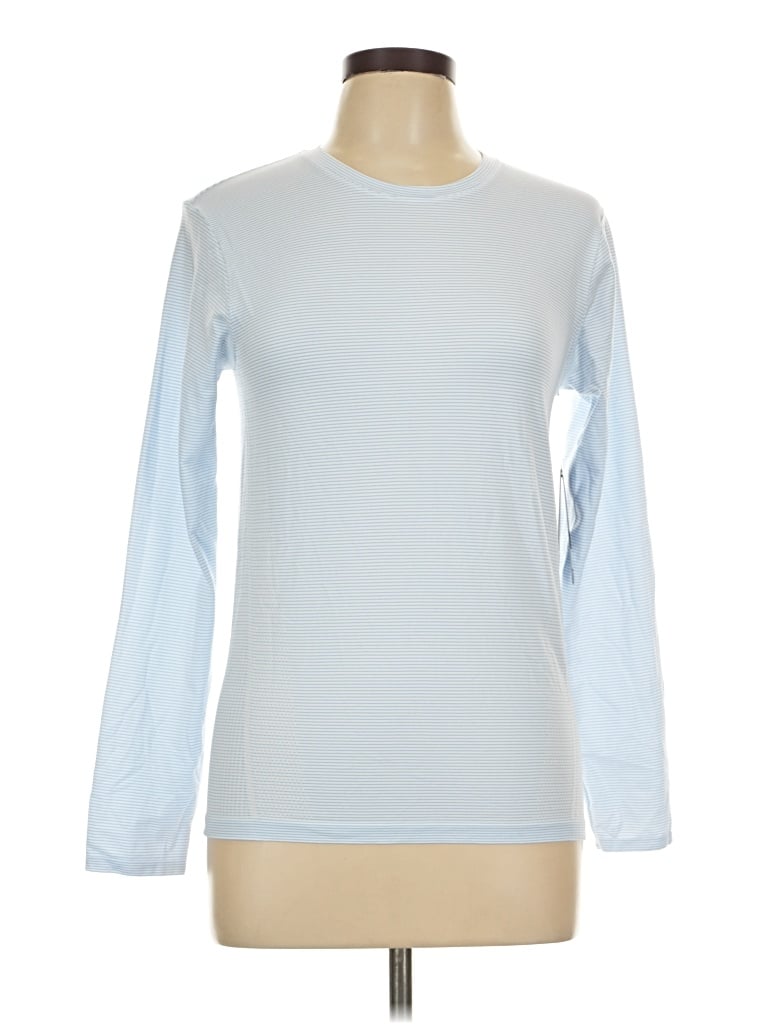Pre-owned 90 Degree By Reflex Long Sleeve T-shirt In Blue