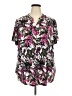 Cato Floral Pink Short Sleeve Blouse Size 22 - photo 1