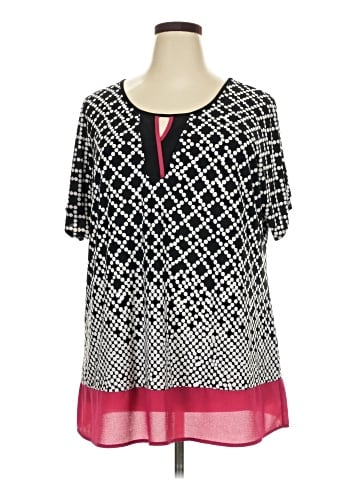 Roz & Ali Short Sleeve Blouse (view 1)
