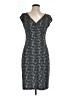 Jodi Kristopher 100% Polyester Houndstooth Gray Cocktail Dress Size L - photo 1