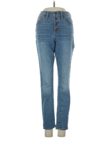 Madewell 9" Mid-Rise Skinny Crop Jeans: Button-Front TENCEL&trade; Denim Edition (view 1)