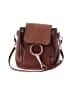 Chloé 100% Leather Brown Mini Faye Leather Backpack One size - photo 1