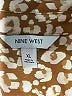 Nine West 100% Polyester Animal Print Brown 3/4 Sleeve Blouse Size XL - photo 7