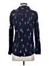 Joules 100% Viscose Print Blue Long Sleeve Blouse Size 2 - photo 2
