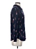 Joules 100% Viscose Print Blue Long Sleeve Blouse Size 2 - photo 4