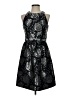 Eliza J 100% Polyester Metallic Black Cocktail Dress Size 4 - photo 1