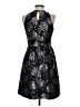 Eliza J 100% Polyester Metallic Black Cocktail Dress Size 4 - photo 2