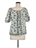Max Studio Teal Short Sleeve Blouse Size M - photo 1