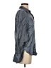 Madewell Metallic Gray 3/4 Sleeve Button-Down Shirt Size S - photo 4