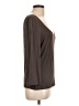 St. John Brown 3/4 Sleeve Top Size L - photo 4