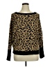 New York & Company 100% Acrylic Animal Print Brown Pullover Sweater Size XL - photo 1