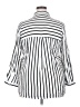 Ellos 100% Rayon Stripes White 3/4 Sleeve Button-Down Shirt Size 18 - photo 2