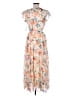 Alexa B 100% Polyester Floral Ivory Casual Dress Size 8 (petite) - photo 2