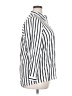 Ellos 100% Rayon Stripes White 3/4 Sleeve Button-Down Shirt Size 18 - photo 4