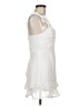 Lucy In The Sky 100% Polyester White Cocktail Dress Size M - photo 4