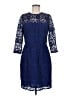 J.Crew Collection 100% Polyester Blue Cocktail Dress Size 6 - photo 1