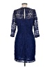 J.Crew Collection 100% Polyester Blue Cocktail Dress Size 6 - photo 2