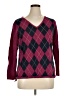 Tommy Hilfiger 100% Cotton Argyle Burgundy Pullover Sweater Size XL - photo 1