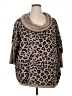 Apt. 9 Animal Print Brown Pullover Sweater Size XL - photo 1