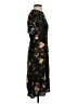 H&M 100% Polyester Floral Black Casual Dress Size 2 - photo 4