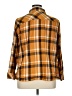 Cj Banks Plaid Orange Long Sleeve Button-Down Shirt Size 1X - photo 2