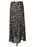 Nic + Zoe 100% Polyester Animal Print Silver Casual Skirt Size M - photo 1