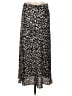 Nic + Zoe 100% Polyester Animal Print Silver Casual Skirt Size M - photo 2