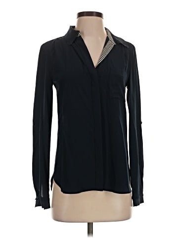 Diane von Furstenberg Long Sleeve Silk Top (view 1)
