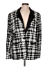 Steve Madden Houndstooth Silver Blazer Size L - photo 1