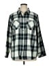 Cj Banks Plaid Green Long Sleeve Button-Down Shirt Size 1X - photo 1